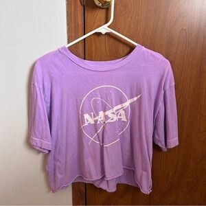 American Eagle Outfitters Purple Crop Top